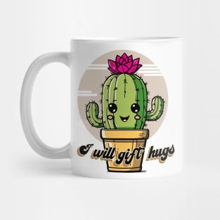 Cartoon Smiling Cactus that Gives Hugs Mug